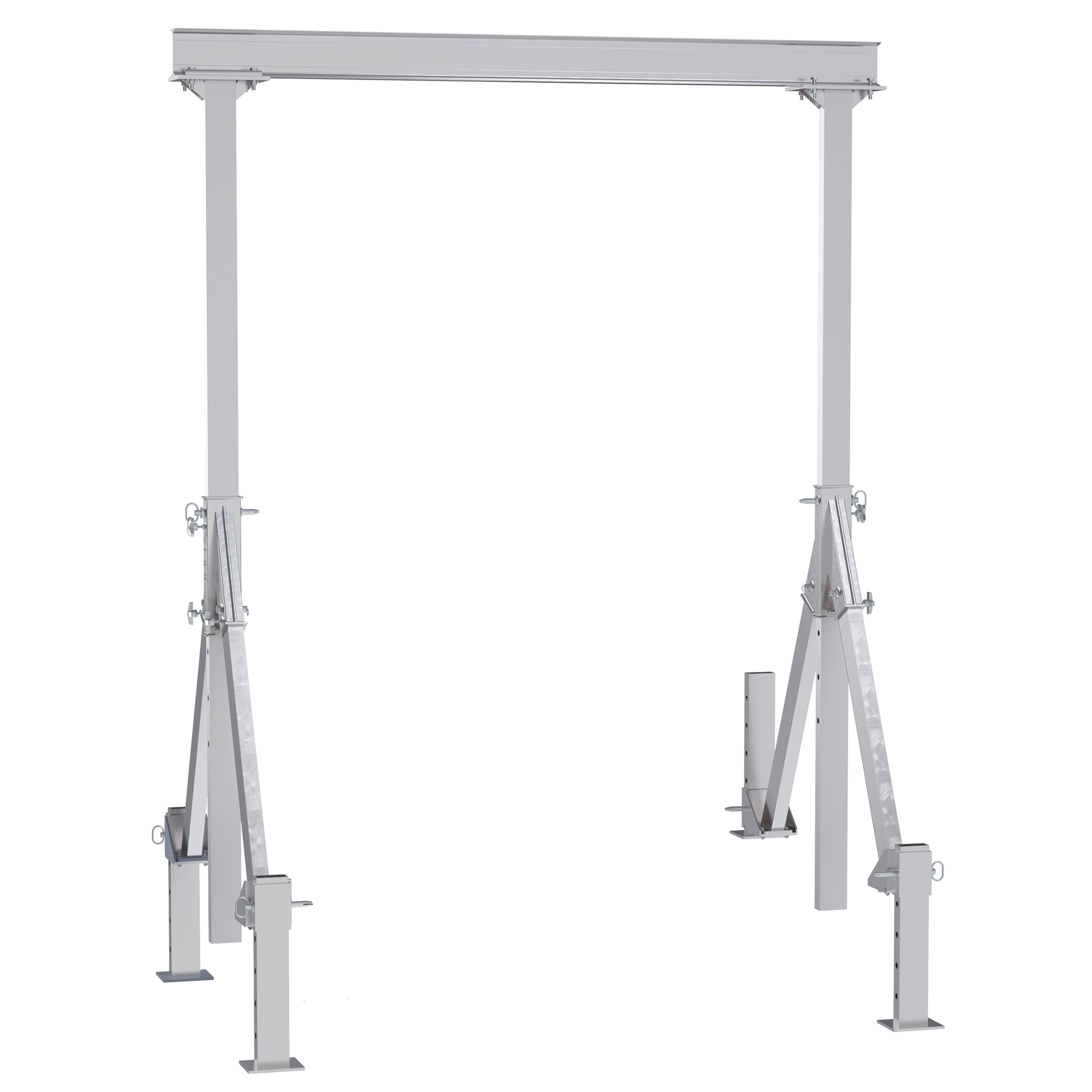 Vestil Adjustable Height Aluminum Gantry Crane - 8ft. x 12ft., 2000 lb Load Capacity, Corrosion-Resistant, Model# AHA-2-8-12-ALO